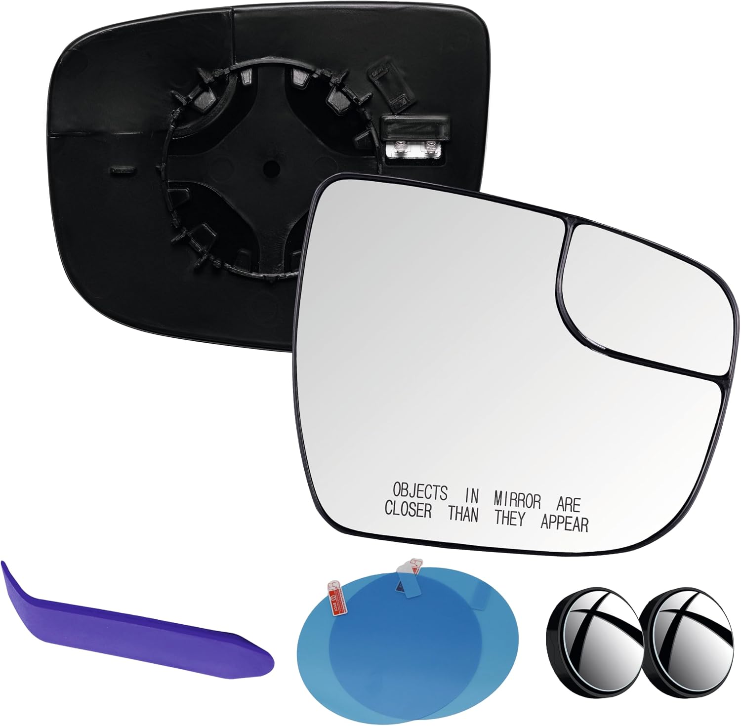 EAP Passenger Side Mirror Glass Compatible with Nissan Rogue 2014-2020 (Does not fit Rogue Select & Rogue Sport), Murano 2015-2024, Pathfinder 2016-2020, Frontier 2022-2025, Juke 2015-2017, Heated