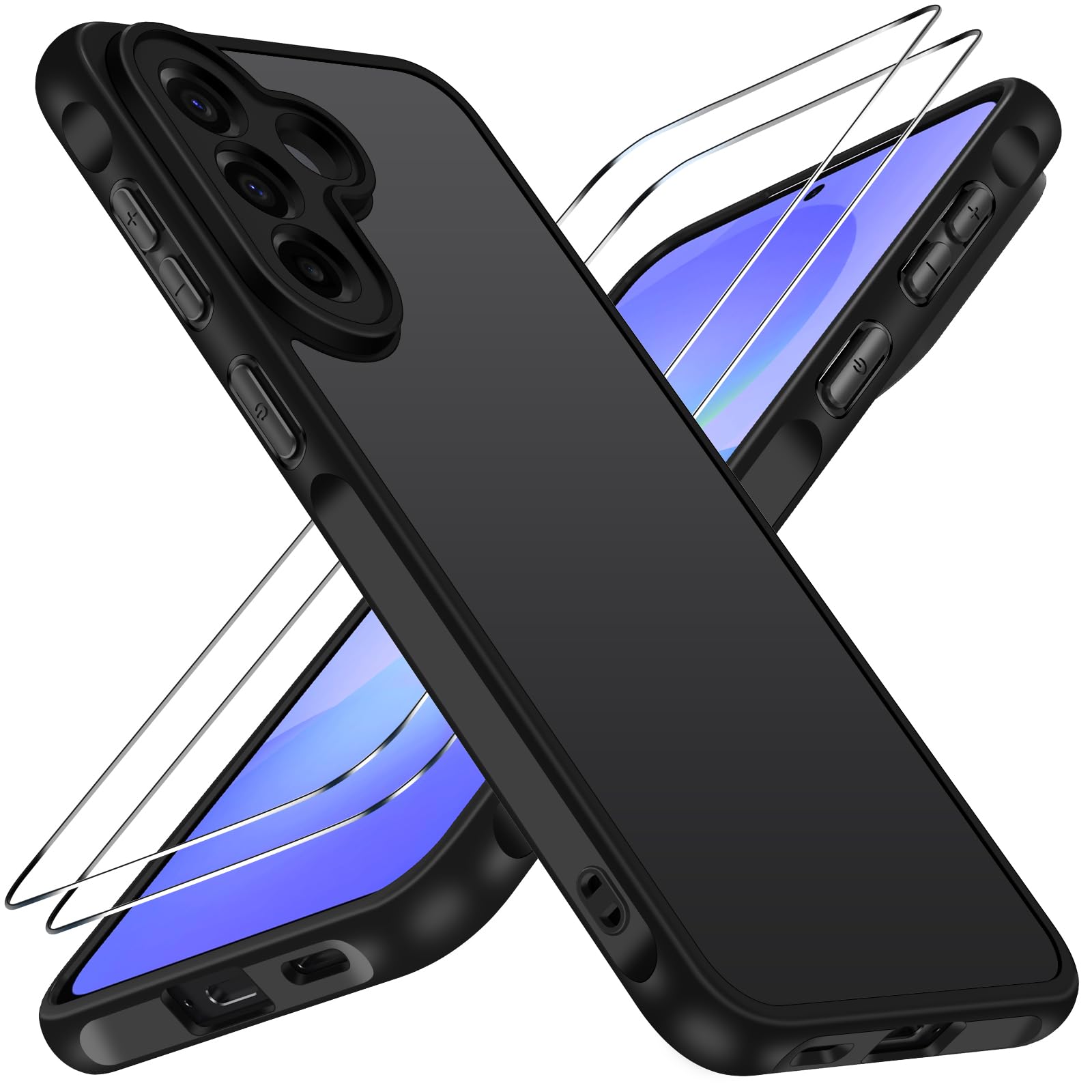 ivoler Coque 3 en 1 pour Samsung Galaxy A57 5G, [Anti-Jaunissement] [Protection 