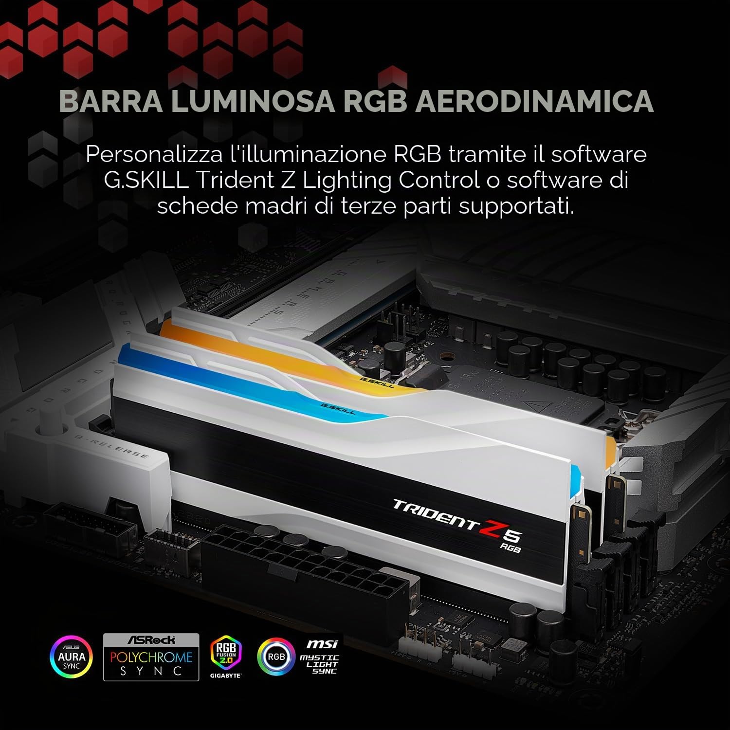 DDR5 96GB PC 6400 CL32 G.Skill KIT (2x48GB) 96-TZ5RW RGB (F5-6400J3239F48GX2-TZ5RW)