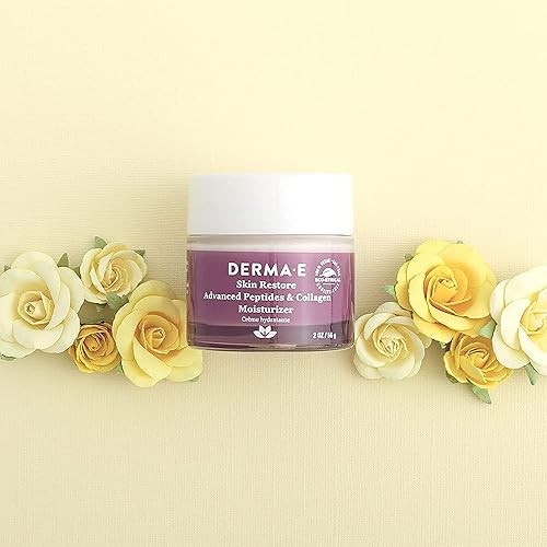 Miniatura 6 de DERMA E Advanced Peptides and Collagen Moisturizer – Crema facial de colágeno de doble acción con complejo péptido – Crema de día y noche de humedad