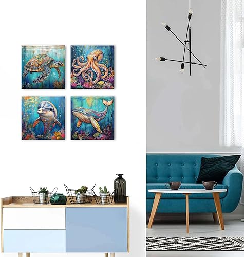 Miniatura 319 de Decoración rústica de cabaña, arte de pared de oso de vida silvestre, bosque, guardería, águila, lobo, alce, ciervo, imágenes para sala de estar,