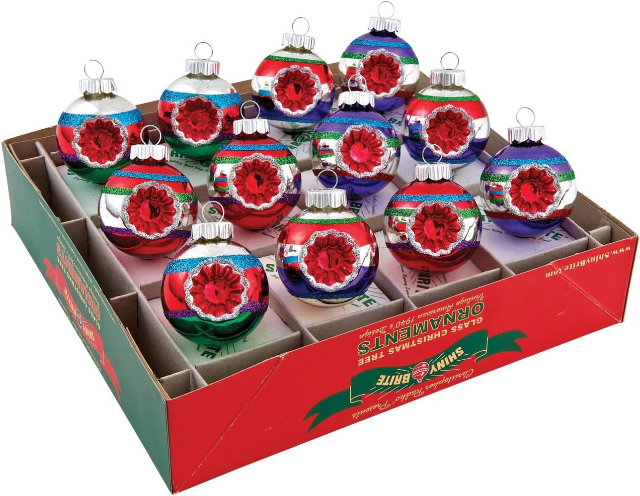 Christopher Radko Shiny Brite Jubilant Jolly 13/4Inch