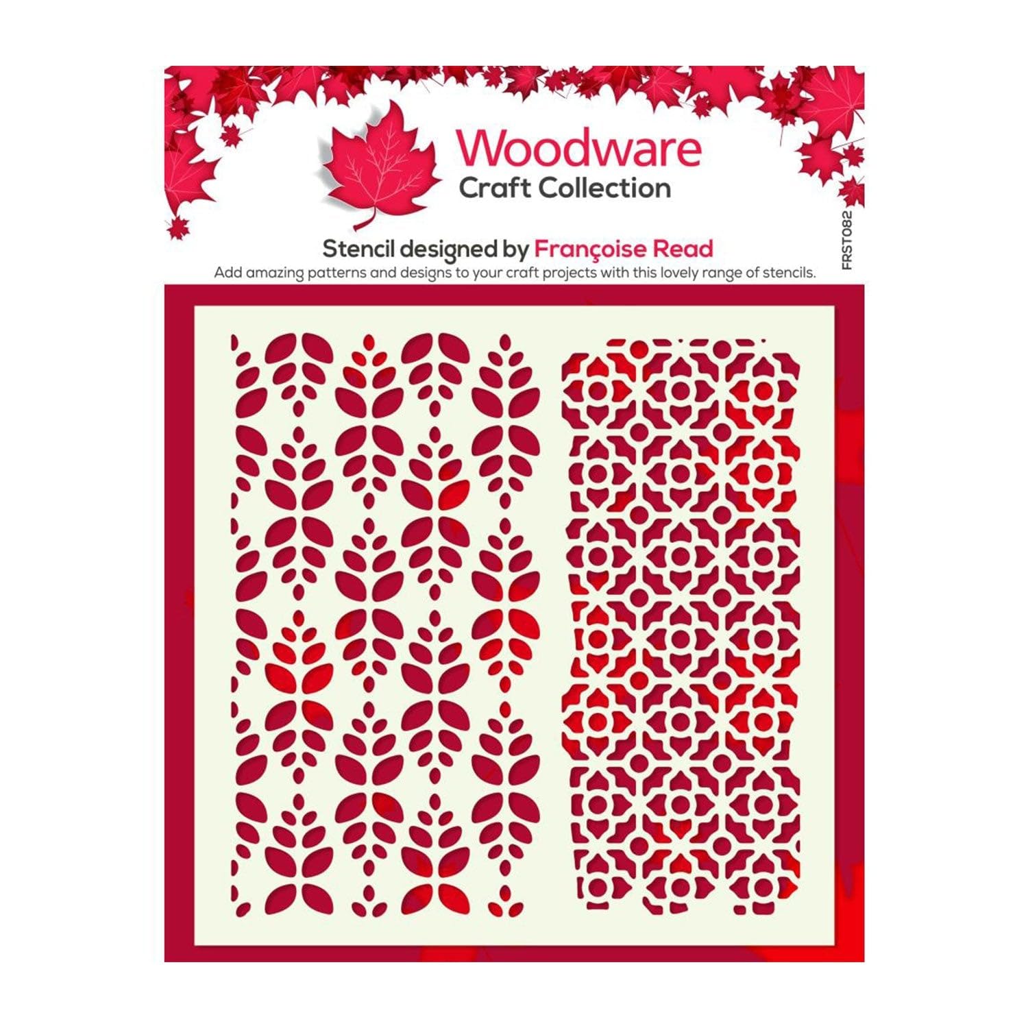 Woodware Cream Medina 6 In X 6 In Stencil, 6 X 6 In