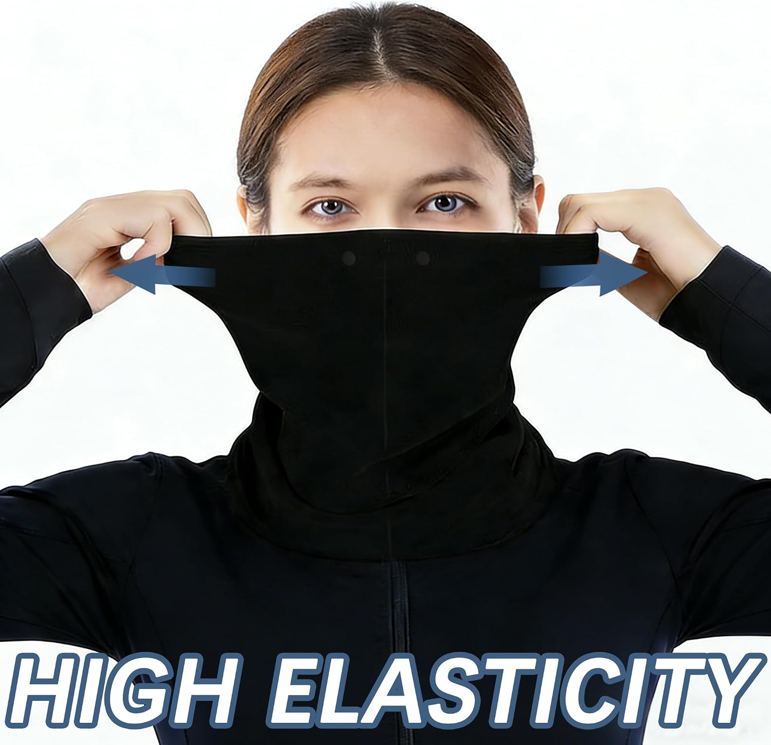 Ski Neck Warmer for Men & Women – Fleece Lined Winter Neck Gaiter Face Mask for Cold Weather Outdoor Use