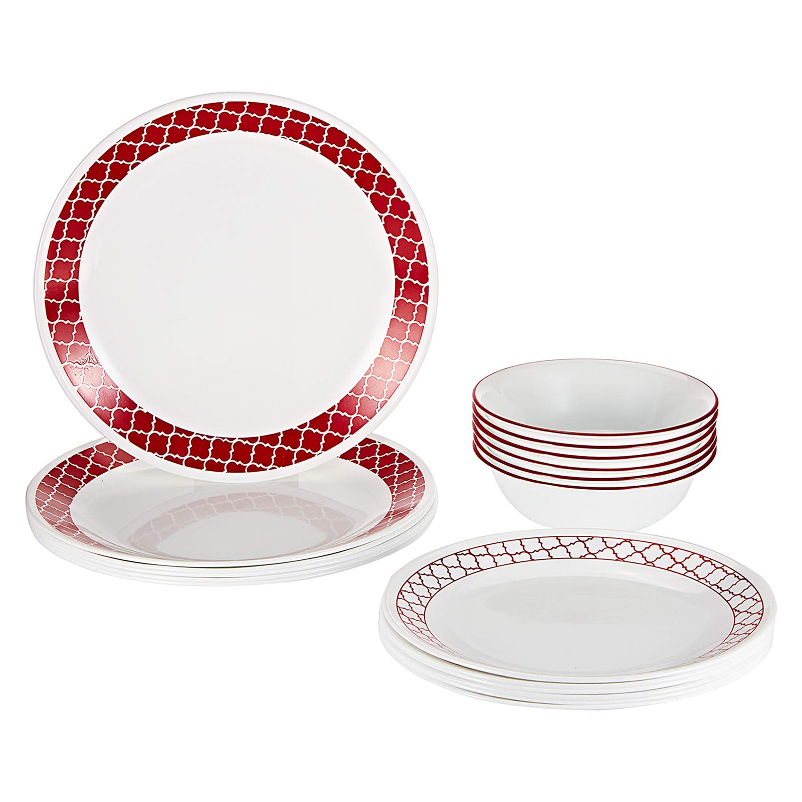 Corelle c/trelis dinner set 18pc 1130931- White