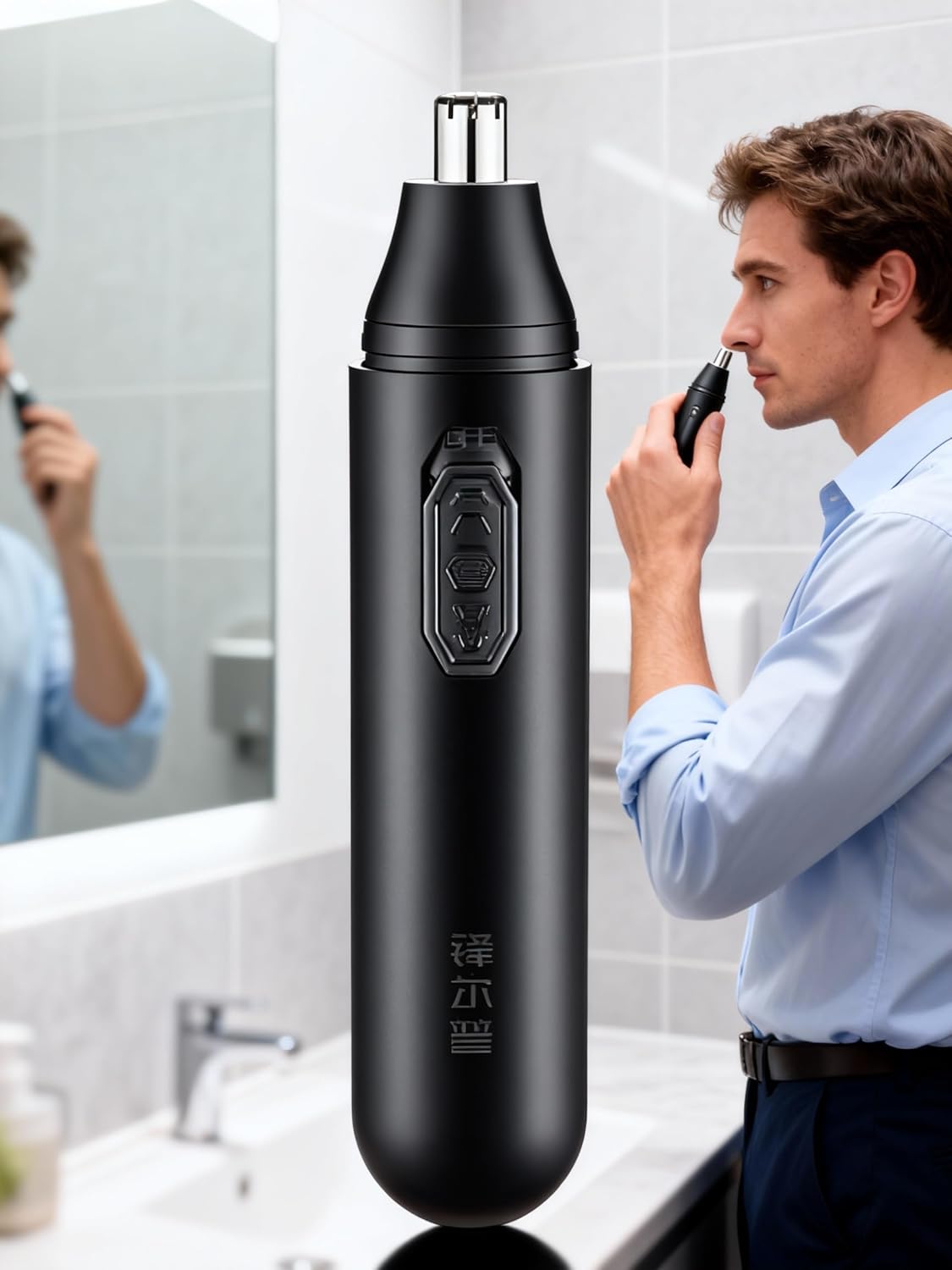 Electric Nose Hair Trimmer Battery Powered Portable Grooming Tool for Men and Women