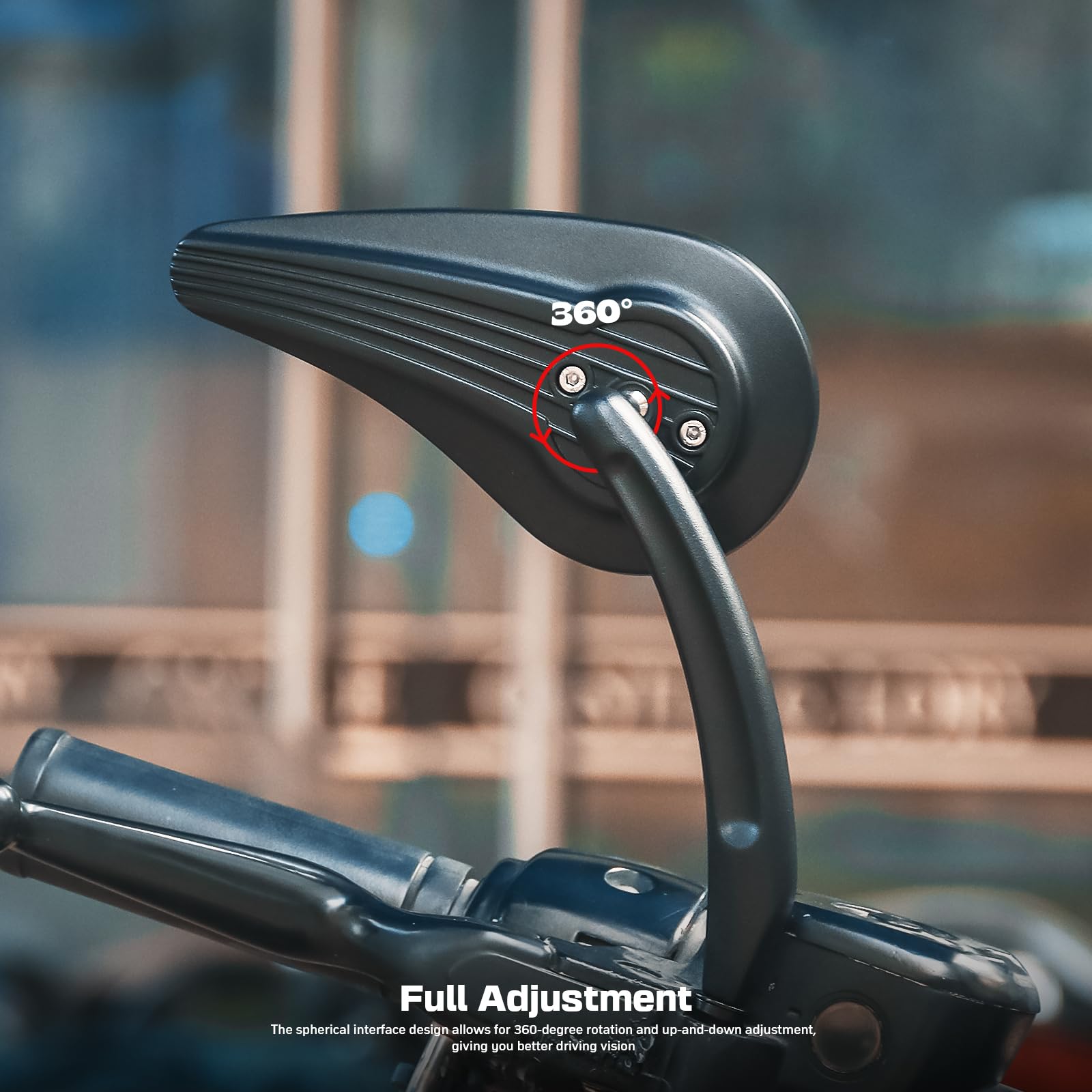 Amazon | WTZMOTOオートバイクバックミラー 黒色 デュアルスポーツ