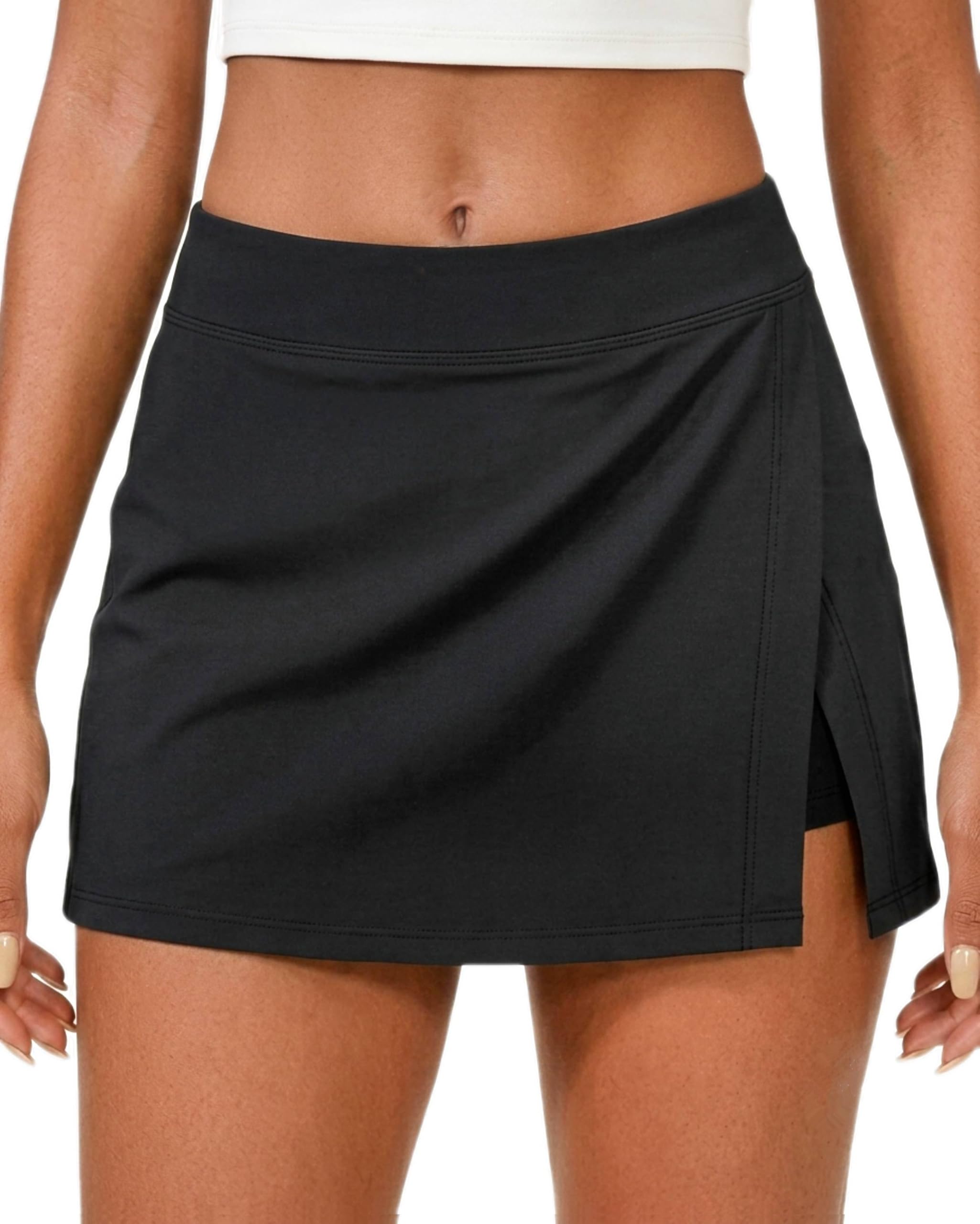 talisea Womens Mid Rise Swim Skirt - Bathing Suit Skirt with Built-in Shorts Split Skort Swimsuit Bottoms Swimwear 2025-picture-42