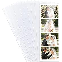 Clear Bookmark Sleeves 100 Pcs Plastic Blank Photobooth Frames 2x6 Bookmark Sleeves Bookmark Cover Holder for Reading DIY Projects Party Favor Gift Tag