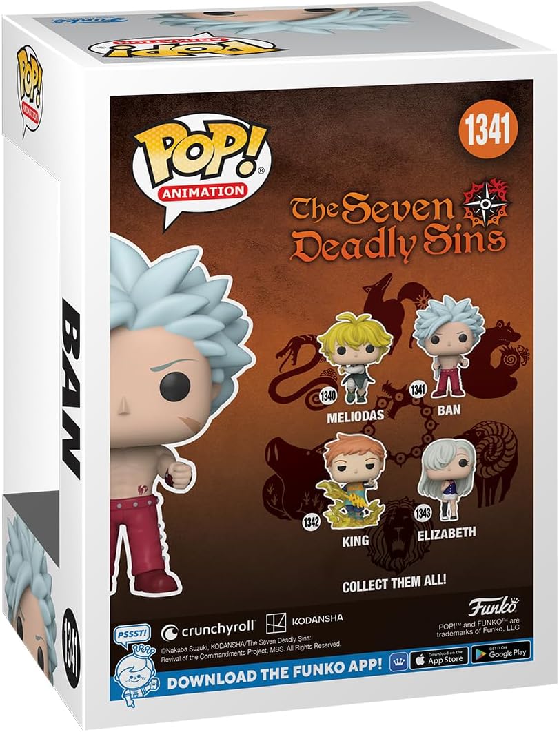 Funko POP! Animation: Seven Deadly Sins - Ban - Collectable Vinyl Figure - Gift Idea - Official Merchandise - for Kids & Adults - Anime Fans - Model Figure for Collectors and Display