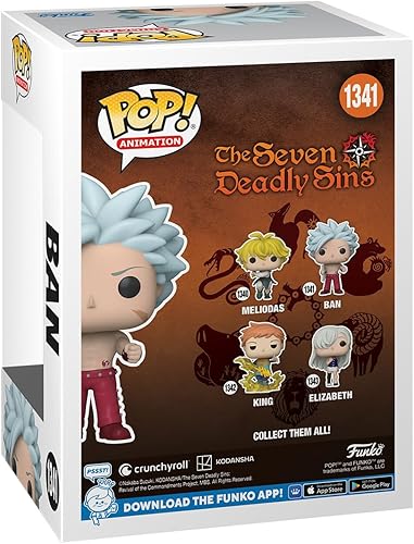 Miniatura 3 de Funko Pop! Animation Seven Deadly Sins - Ban - Figura de vinilo coleccionable - Idea de regalo - Producto oficial - para niños y adultos - Fans del