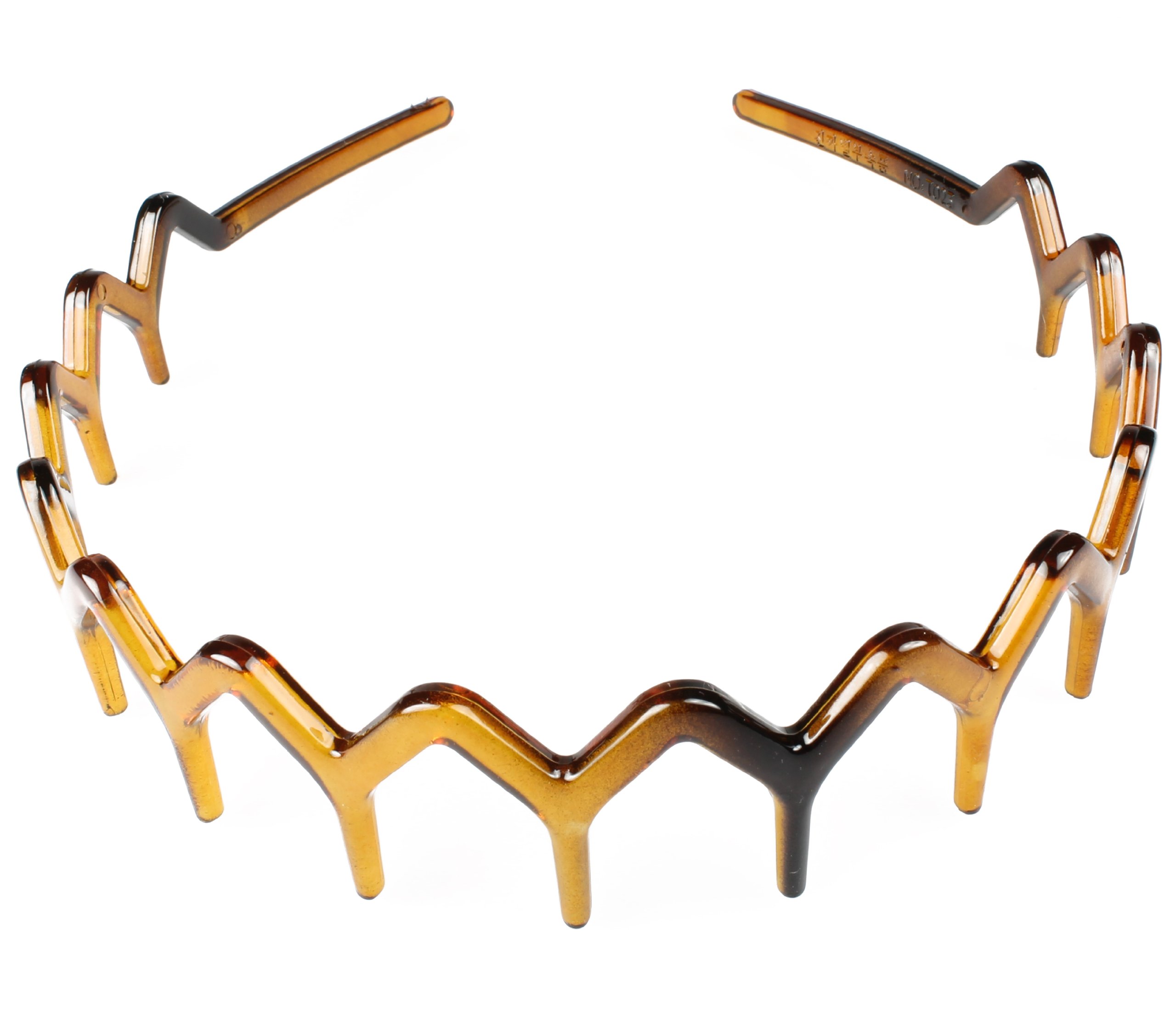 tortoiseshell plastic zig zag wide tooth aliceband headband by TWILO DESIGN