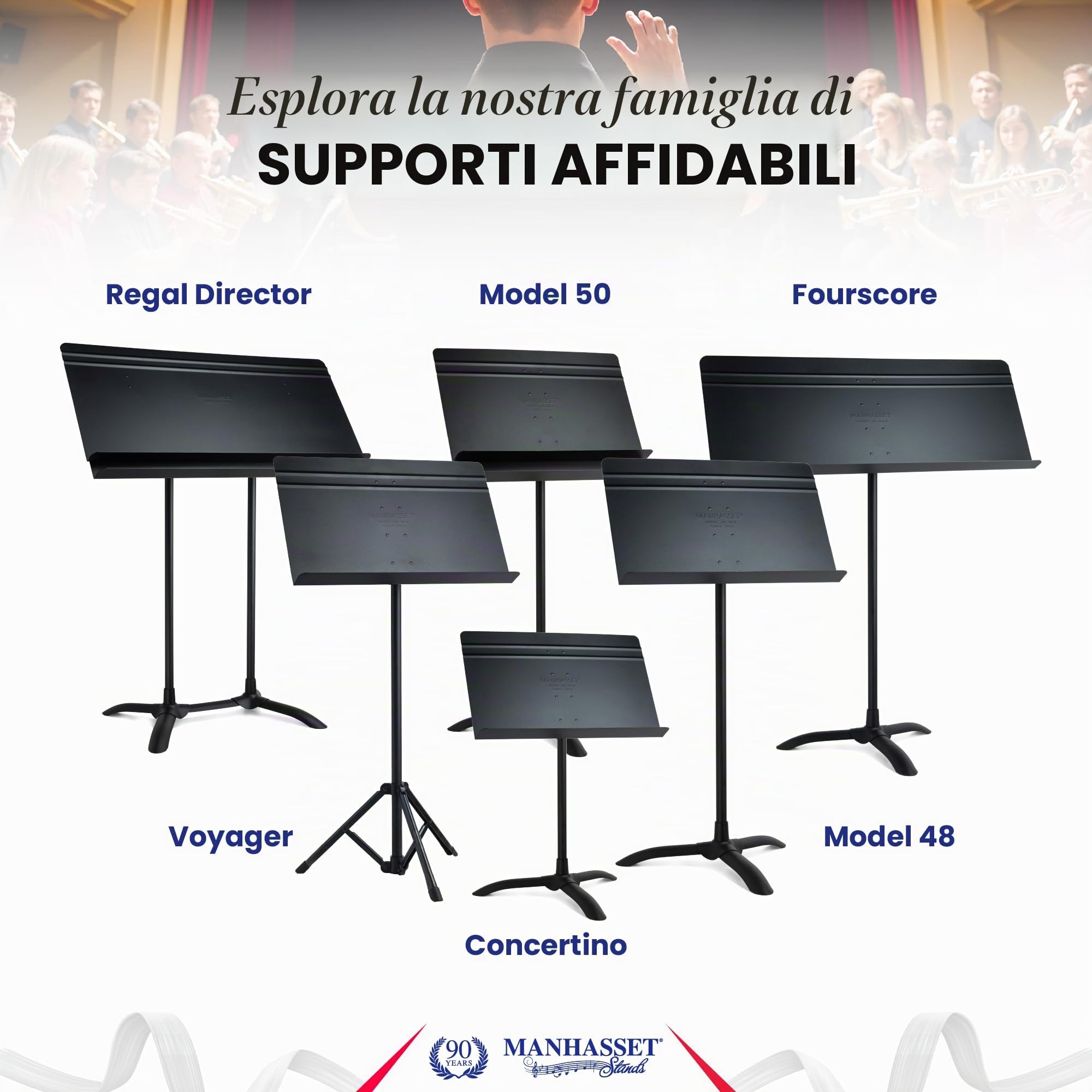 Manhasset 50 Orchestra Music Stands (5001-MNH-U)