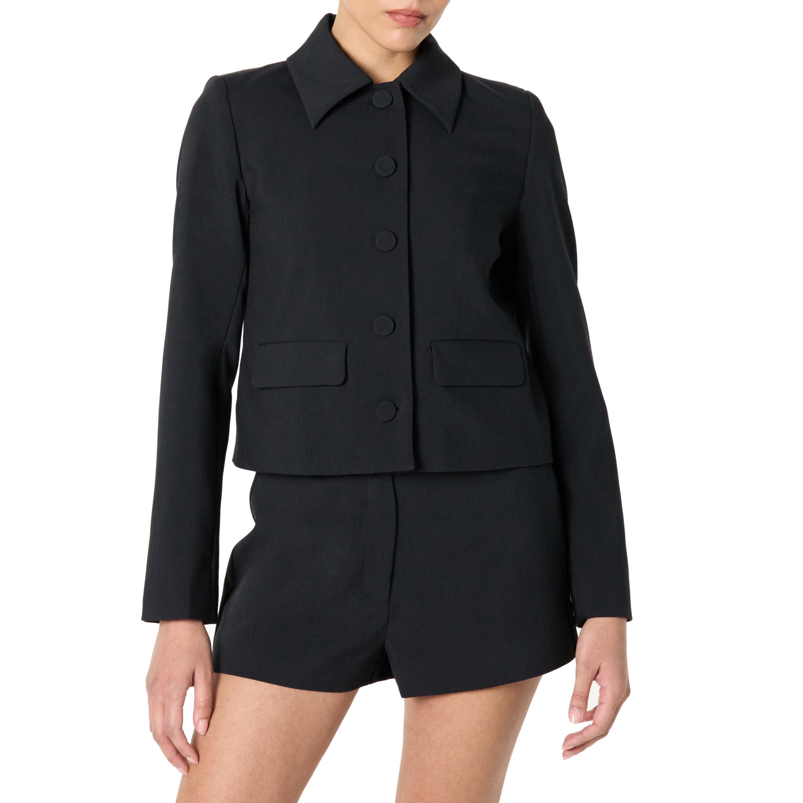 The Drop Womens Myra Suiting Jacket with Flap Pockets