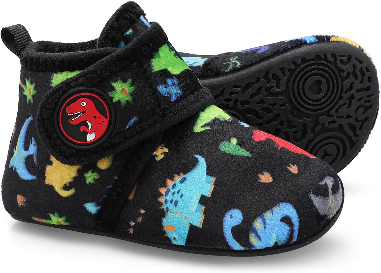 Scurtain Unisex Kids Toddler Slippers Socks Artificial Woolen Slippers with Non-slip Rubber Sole - Image 3