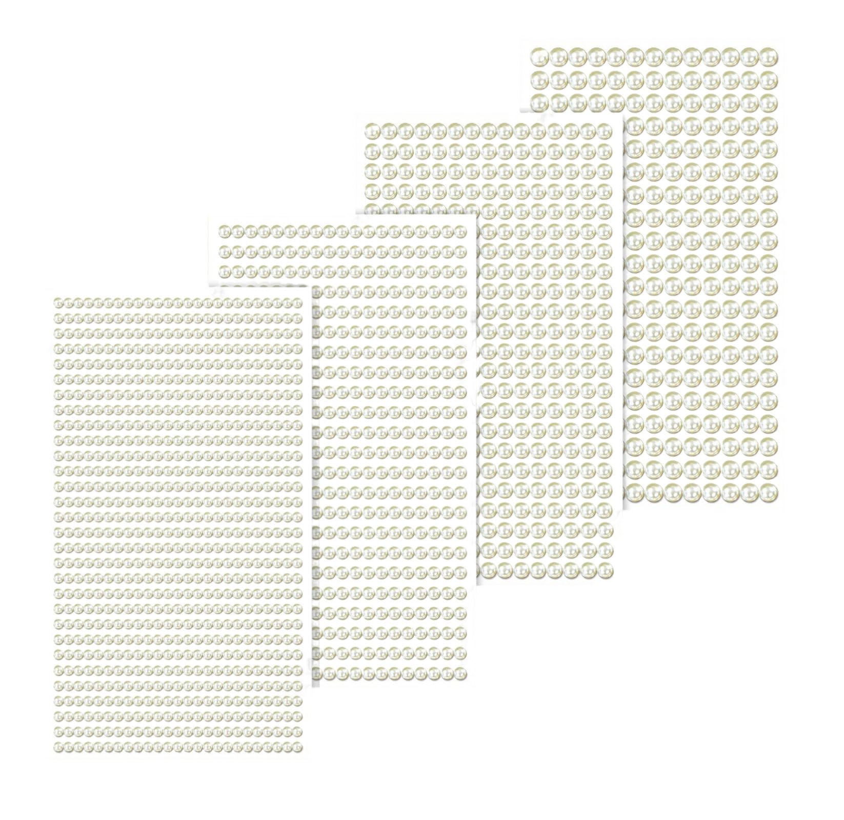 PetPhindU Rhinestone Stickers 1608Pcs 4 Sheets 3/4/5/6 Mm Self Adhesive Colorful Rhinestones Stickers Gem Stickers Jewels Crystal Embellishment Sheet for DIY Craft Face Eye Nails (Color 3,3/4/5/6mm)