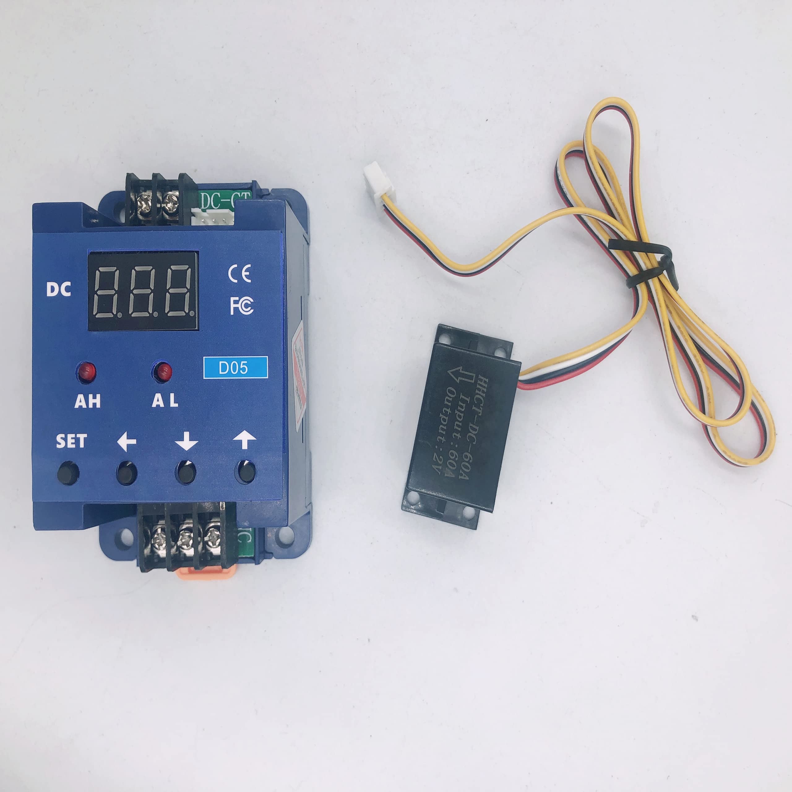 Digitales DC-Amperemeter SZD07 – 8–35V Eingang, 0,3–50A Messbereich, Mit Hall-Sensor, Überlastschutz & Alarmrelais