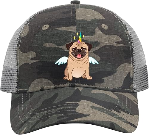 devor Dad Hats Pug Dog Baseball Cap, Funny Dad Hat for Women