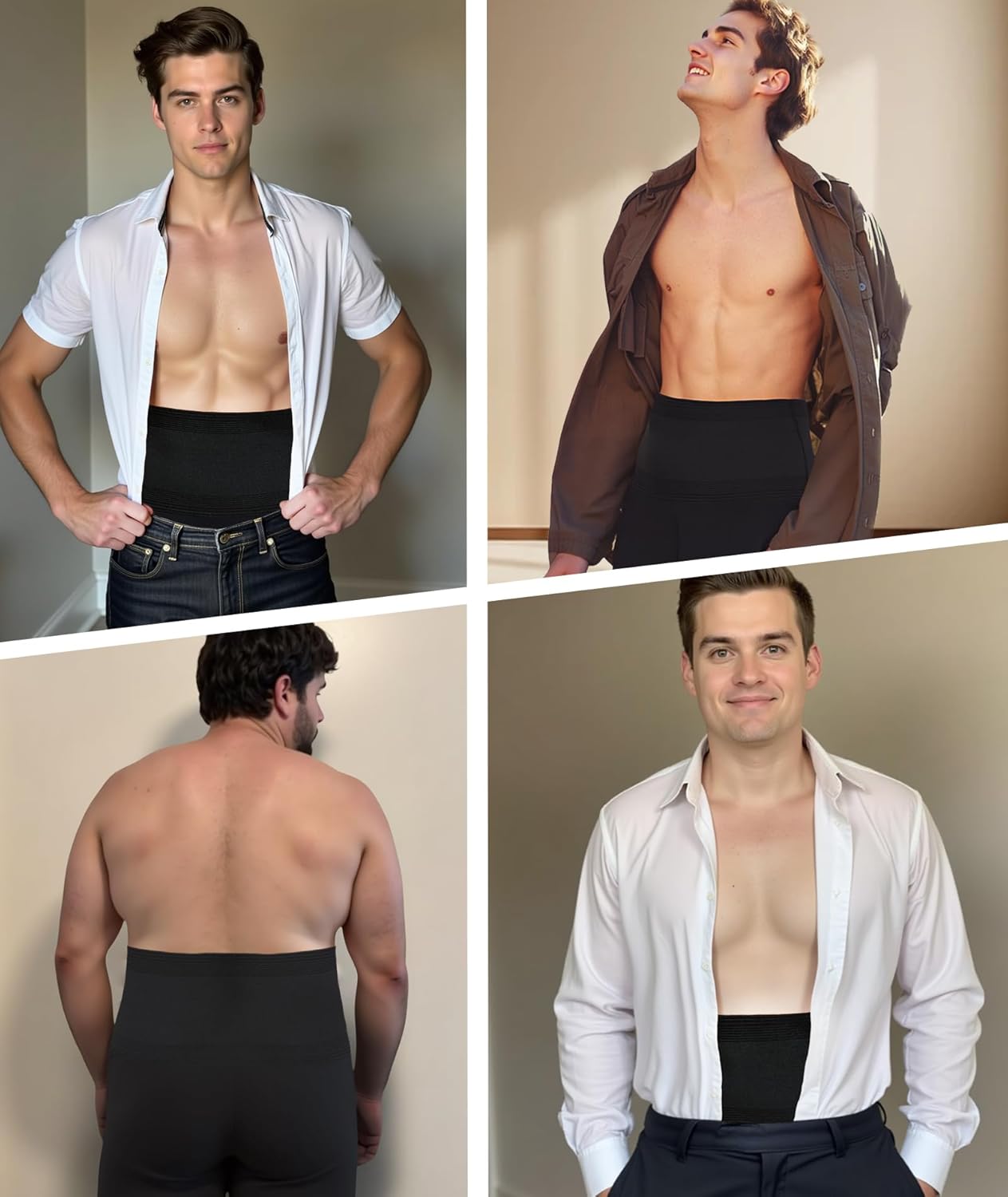 Mens Shapewear Compression Shorts High Waist Tummy Control Underwear for Belly Fat Slimming Body Shaper Boxer Briefs - Image 5