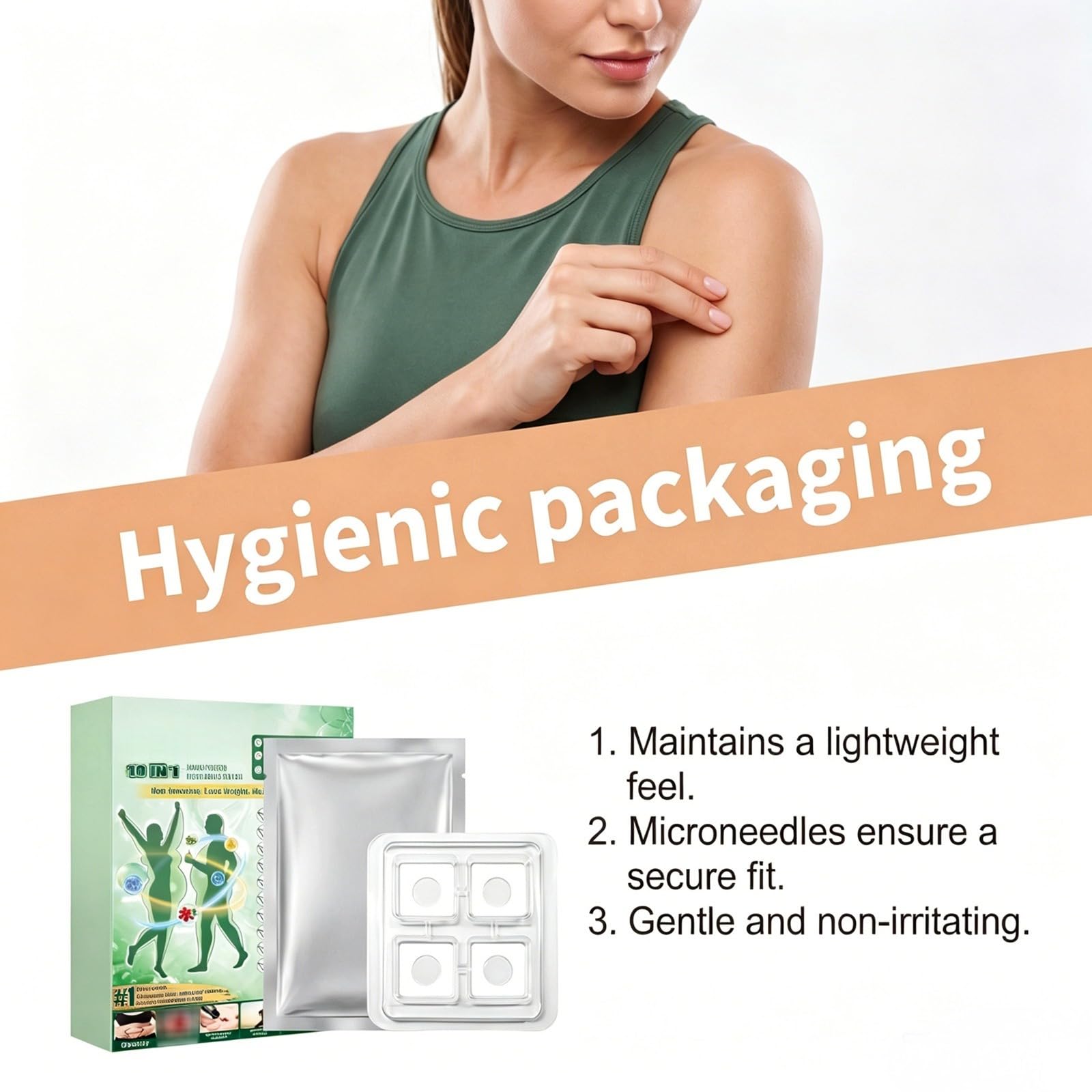 Moringa x Berberine Paratch, Nano Microneedle Slimming Paratch, Soft & Effective, Invisible Under Clothes, for Men & Women,Natural Ingredients, Easy to Apply