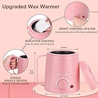 Vista 2 de Waxing Kit for Women - Mini Wax Warmer, Hard Wax Kit with 14oz Beads, Portable Hair Removal for Face, Armpit, Eyebrow, Brazilian Bikini Waxing at