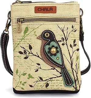 CHALA Safari Bird Double Pocket Xbody - Sand One Size