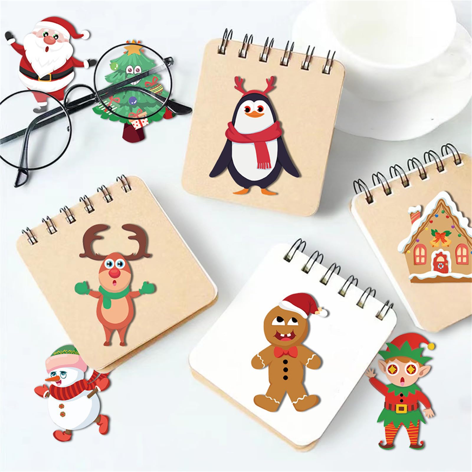 160Pcs Holiday Stickers Christmas Theme Stickers For Kids Christmas Ornament Stickers Bulk Pack Party Gifts For Adults Party