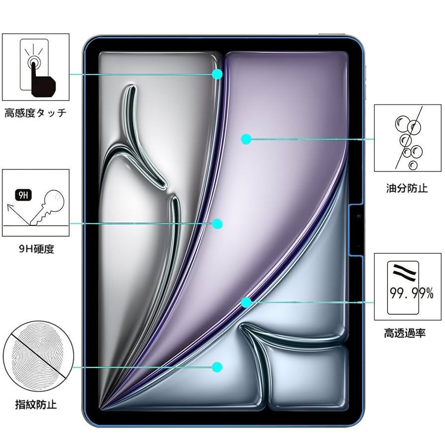 Amazon.co.jp: iPad Air 13 インチ M3 2025用/M2 2024用 強化