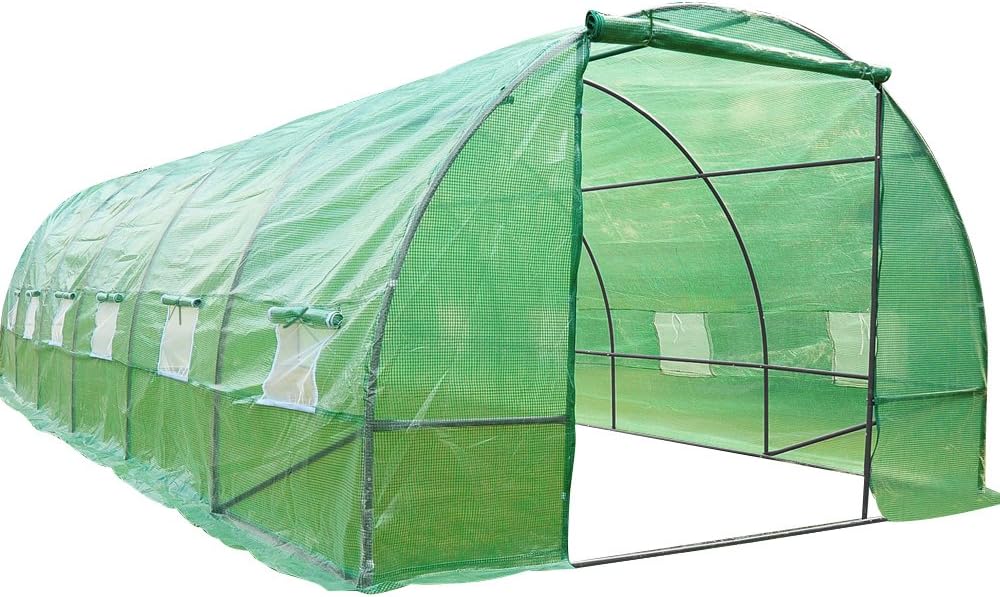 SWT Polytunnel Greenhouse Fully Galvanized Steel Frame Poly