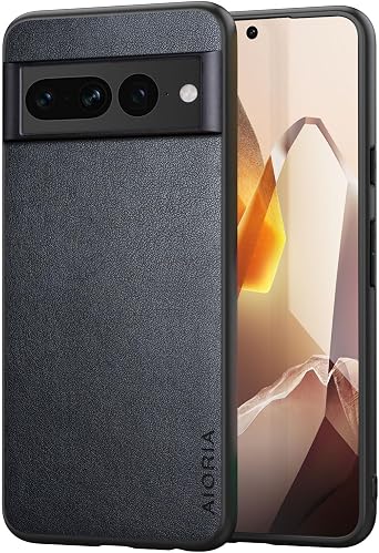 for Google Pixel 7 Pro Case New Modern Fashion Design Simple Premium PU Leather Phone Case Black, for Google Pixel 7 Pro