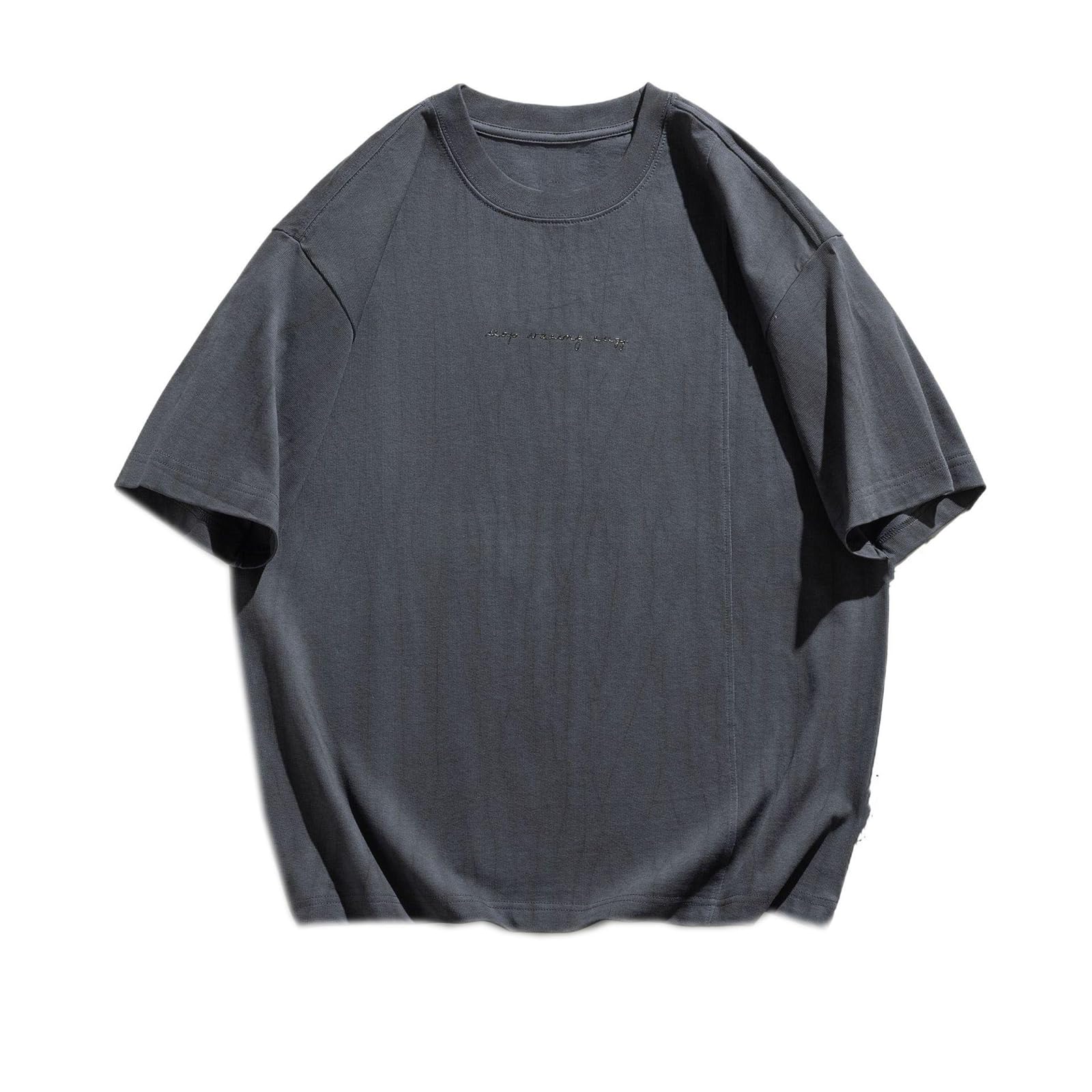 Herren T-Shirt Sommer Koreanisch Stil Vintage Bedruckt Kurzarm Oberteil