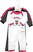 Vista 2 de Hudson Baby - Mamelucos de algodón para niñas bebés