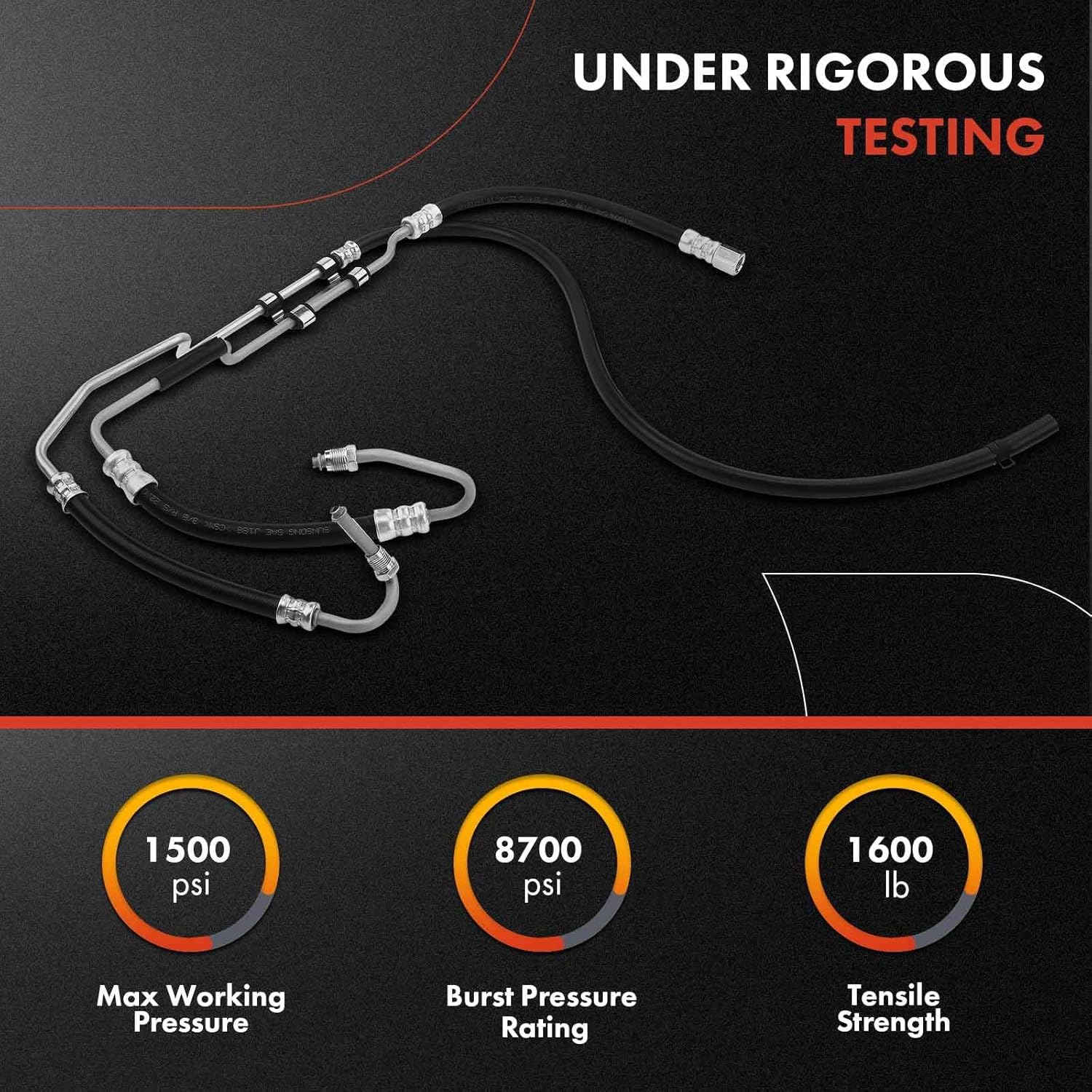 A-Premium Power Steering Hose Pressure & Return Hose Line Assembly Compatible with Dodge Intrepid Chrysler Concorde 1998-2004 300M 1999-2004 LHS