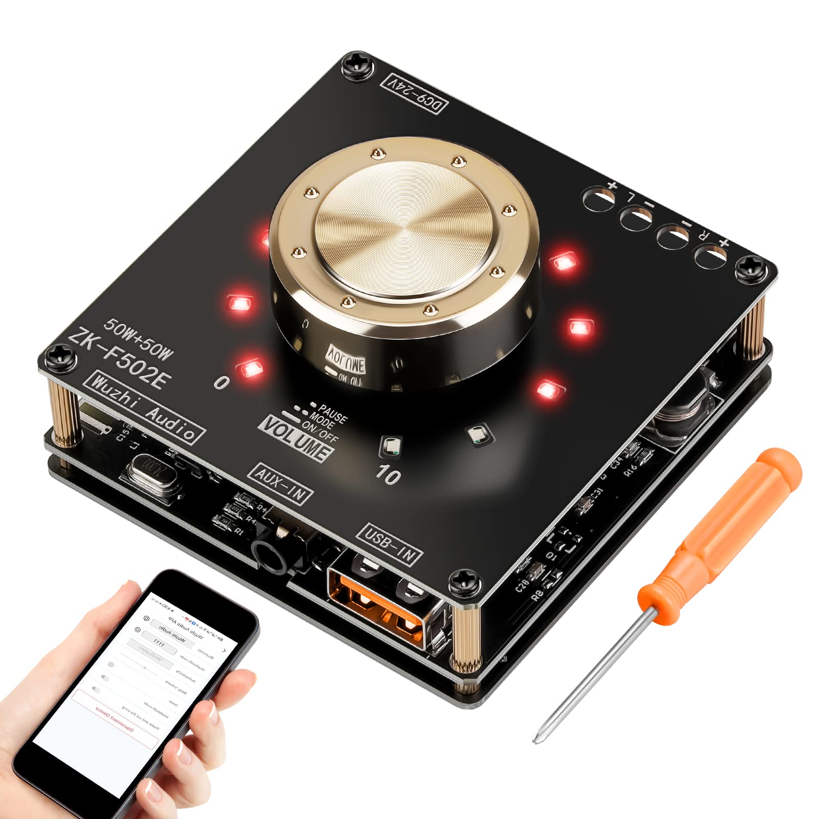 Buy Bluetooth Amplifier Board Hifi Stereo Audio Amplifier with APP
