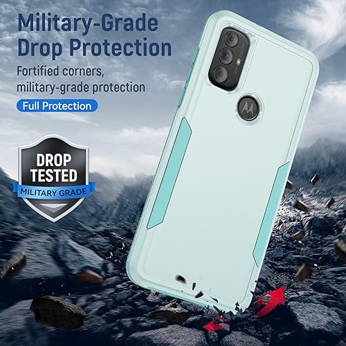 Miniatura 6 de Funda para Moto G Play 2023, Moto G Pure, Moto G Power 2022 con protector de pantalla, funda protectora resistente a prueba de golpes para Motorola