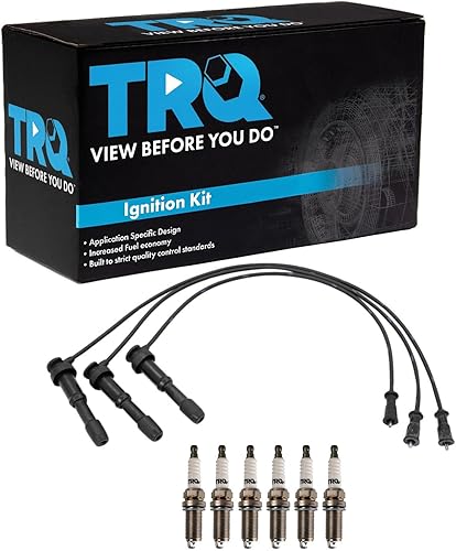 Miniatura 257 de TRQ Kit de bujías de 5 piezas de bujías de iridio compatibles con Chevrolet Aveo 2004-2008 Aveo5 2004-2008