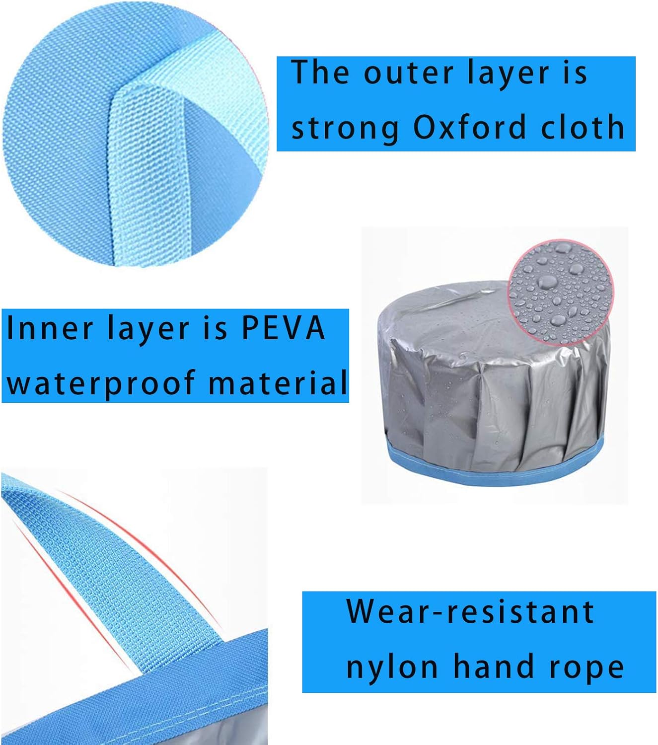 Fox Claw 2 Packs Collapsible Foot Basin Foot Soaking Bath Basin Multifunctional Laundry Bucket Storage Bags Home Travel Outdoor Camping Portable Foot Soaking Spa Basin Water Container… (12L)