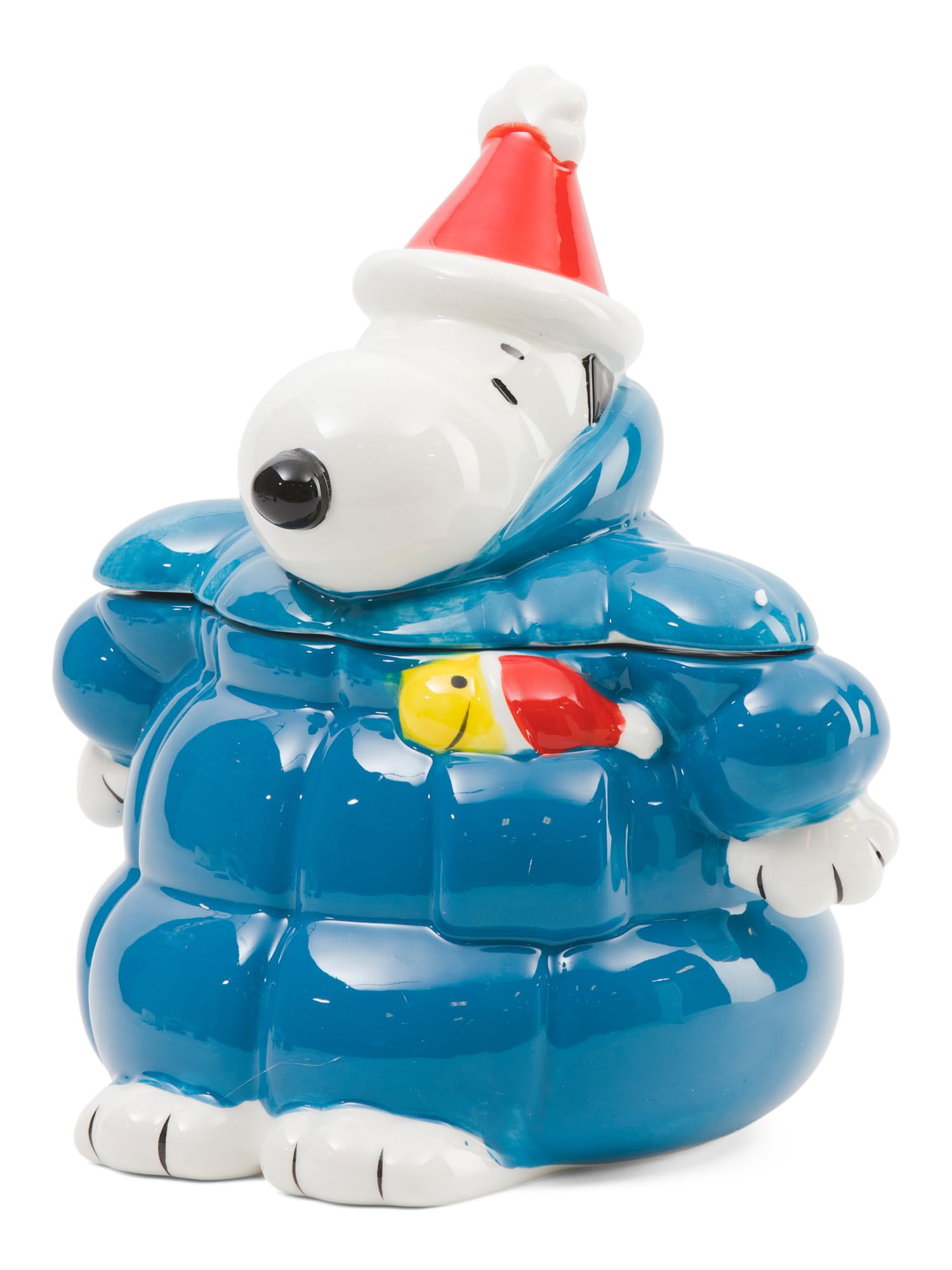 Amazon.com: Zrike Brands Peanuts Blue Puffer Coat Cookie Jar: Home