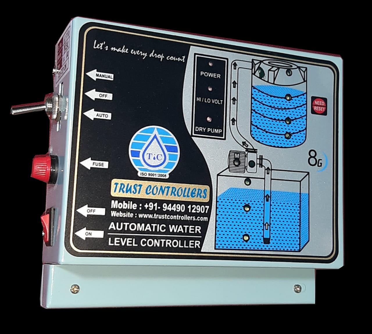 TIC Automawater Level Controller For Push Button Type Starters For Bore Or Sump Motor To Tank-picture-18