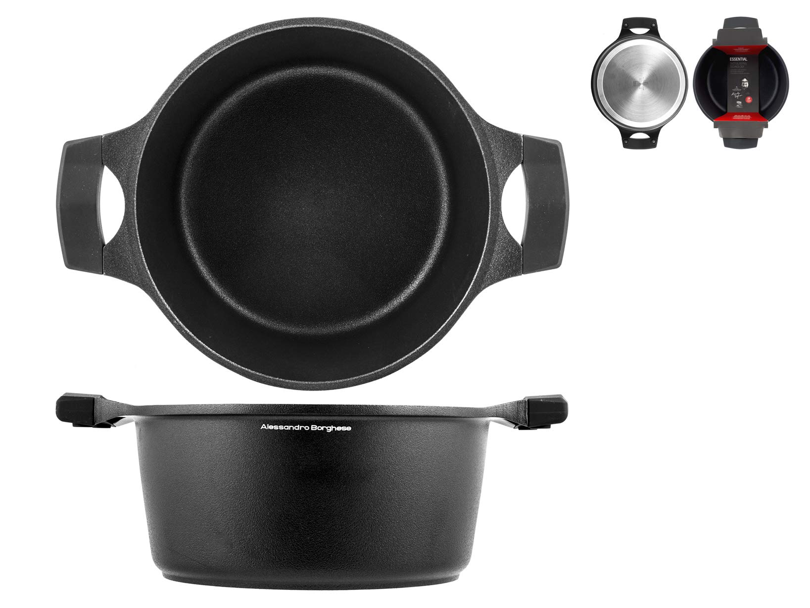 Casserole anti-adhésive 24 cm H&H Alessandro Borghese induction