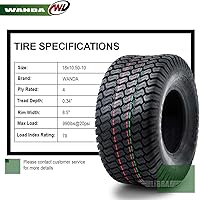 Vista 156 de WANDA One 18x7.50-8 Lawn Mower Cart Turf Tires P332 /4PR