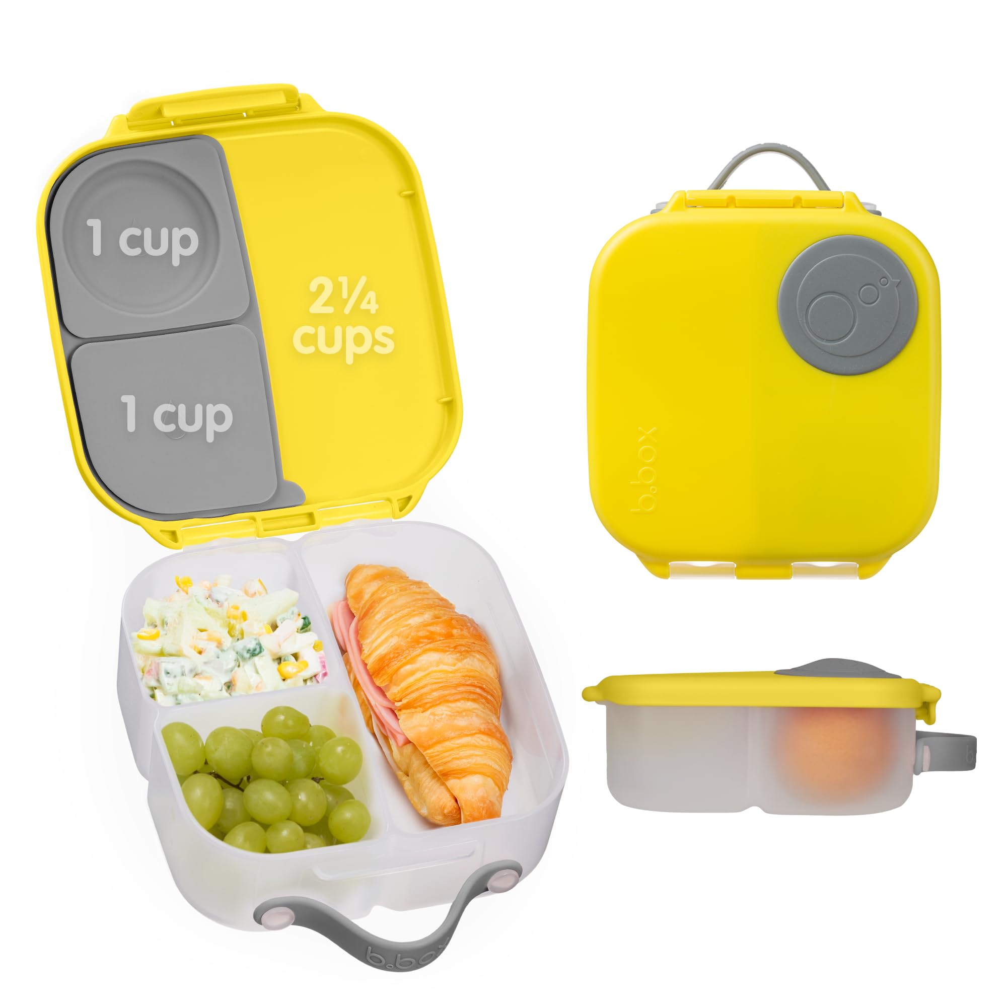b.box Mini Lunchbox-Lemon Sherbet Yellow Grey(663) (RXZER23)