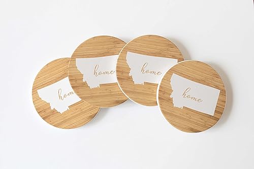 Miniatura 3 de 4 posavasos de cerámica absorbente con respaldo de corcho, diseño artístico, juego de posavasos circulares de 4 pulgadas, protege la mesa, gran