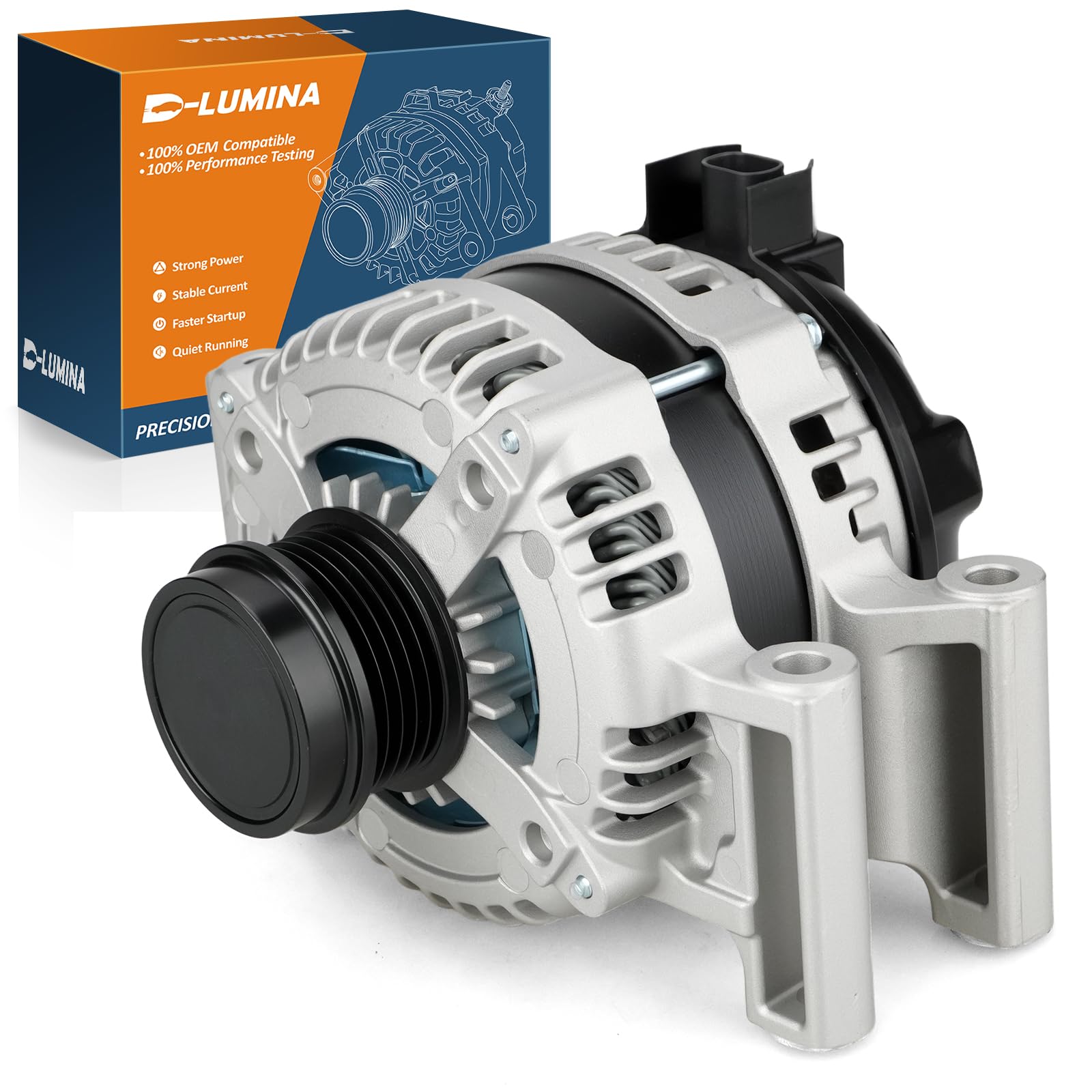 13592811 150A Alternator for Chevrolet Malibu Impala Colorado 2.0L 2.5L | Fits Select ATS CTS Regal Camaro Blazer and Canyon 2013-2020 Without Auto Stop/Start; Replaces 104210-1960 22892568