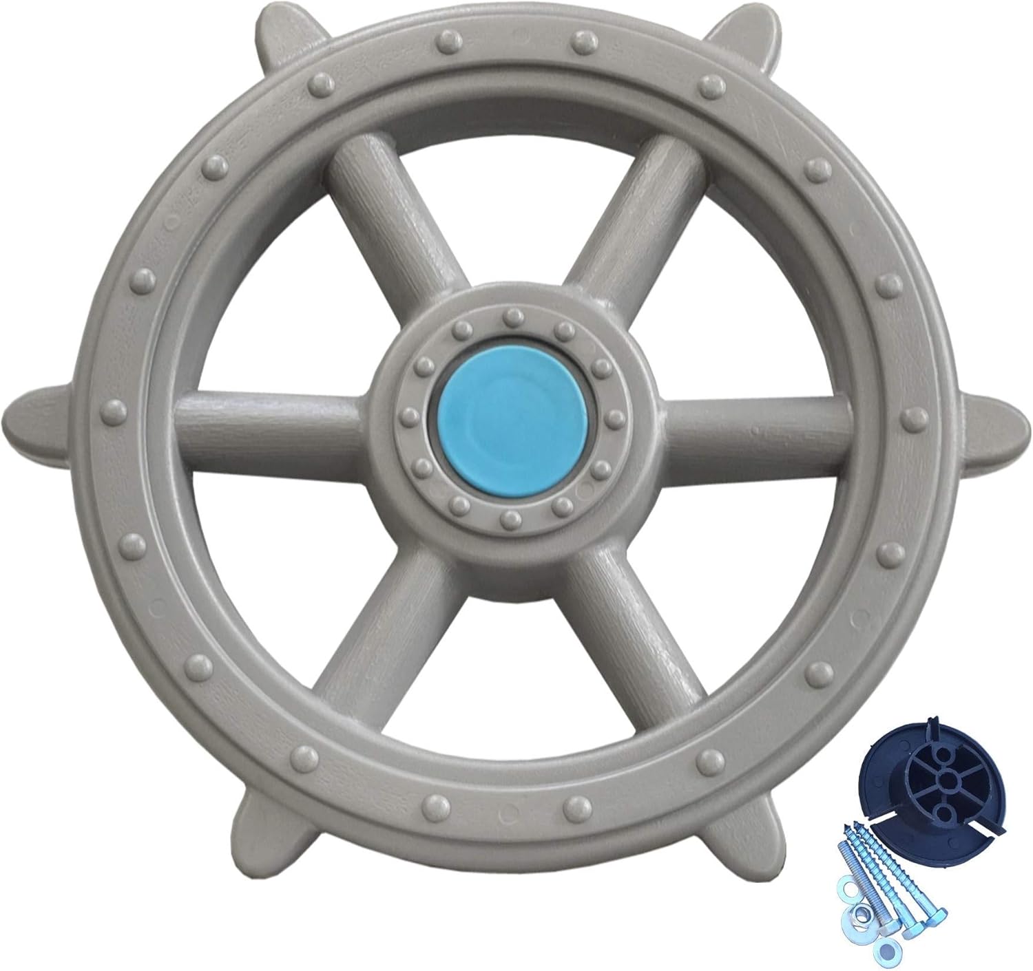 Loggyland Volante pirata de 48 cm de diámetro, color gris