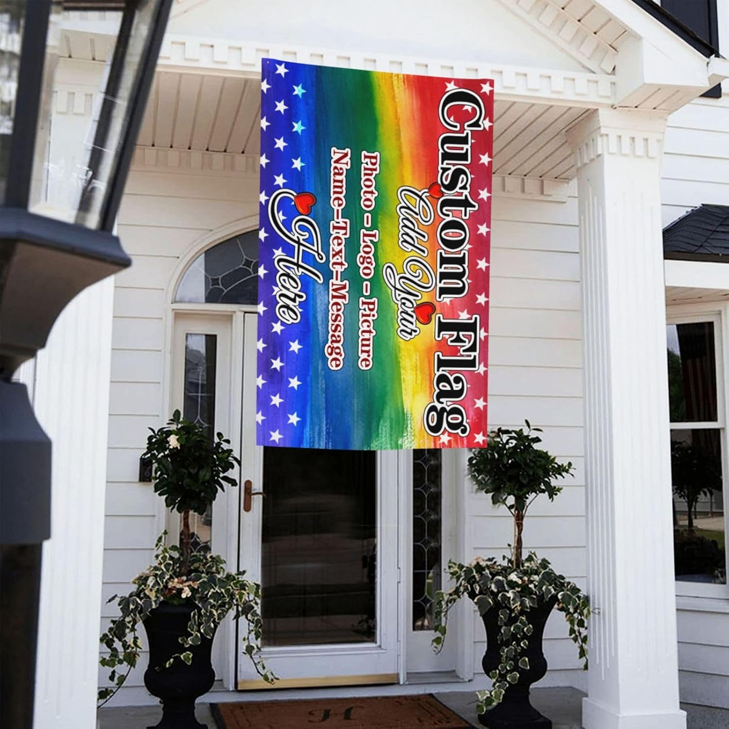 Custom Flag Double Sided 5x8ft 3ply Design Print Your Own Logo Picture Photo Text Flag Personalized Customized Indoor Outdoor Flags Banners Gift Custom Flags For Outside