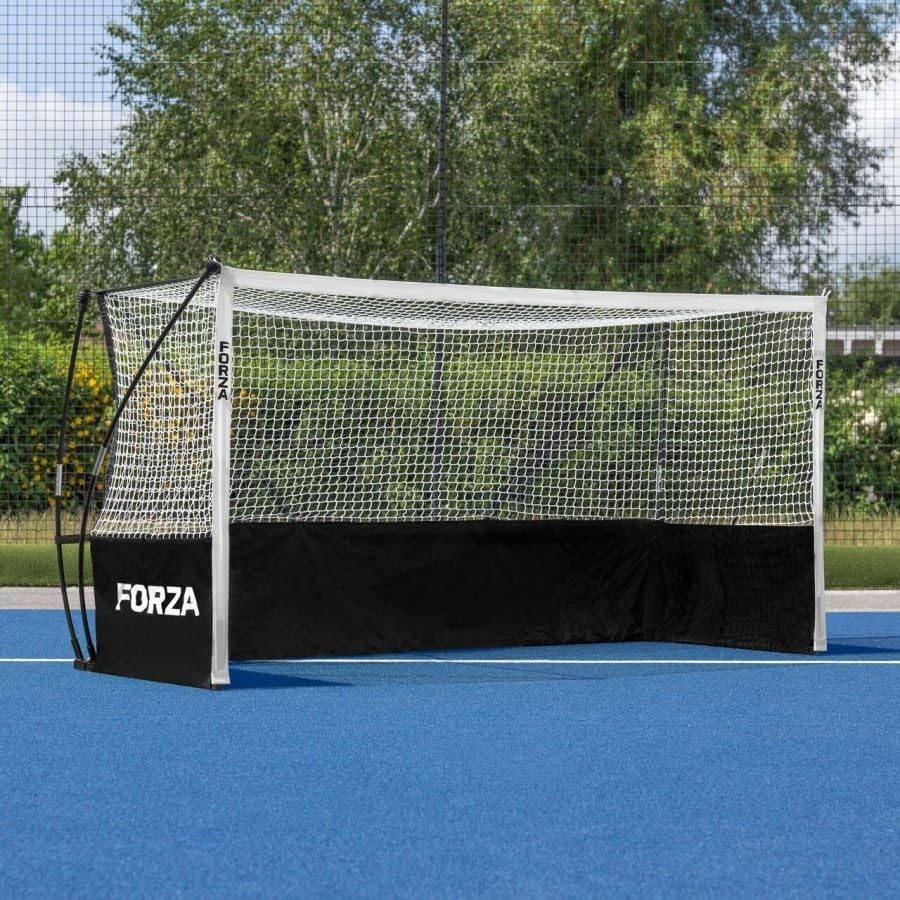 FORZA Bramki do hokeja na trawie ProFlex - 3 opcje rozmiaru: 2,44 x 1,22 m / 3 x 2 m / 3,66 x 2,14 m | projekt typu pop-up – ultramiękkie, lekkie bramki do ogrodu, szkoły, klubów (2,44 m x 1,22 m (Mini)