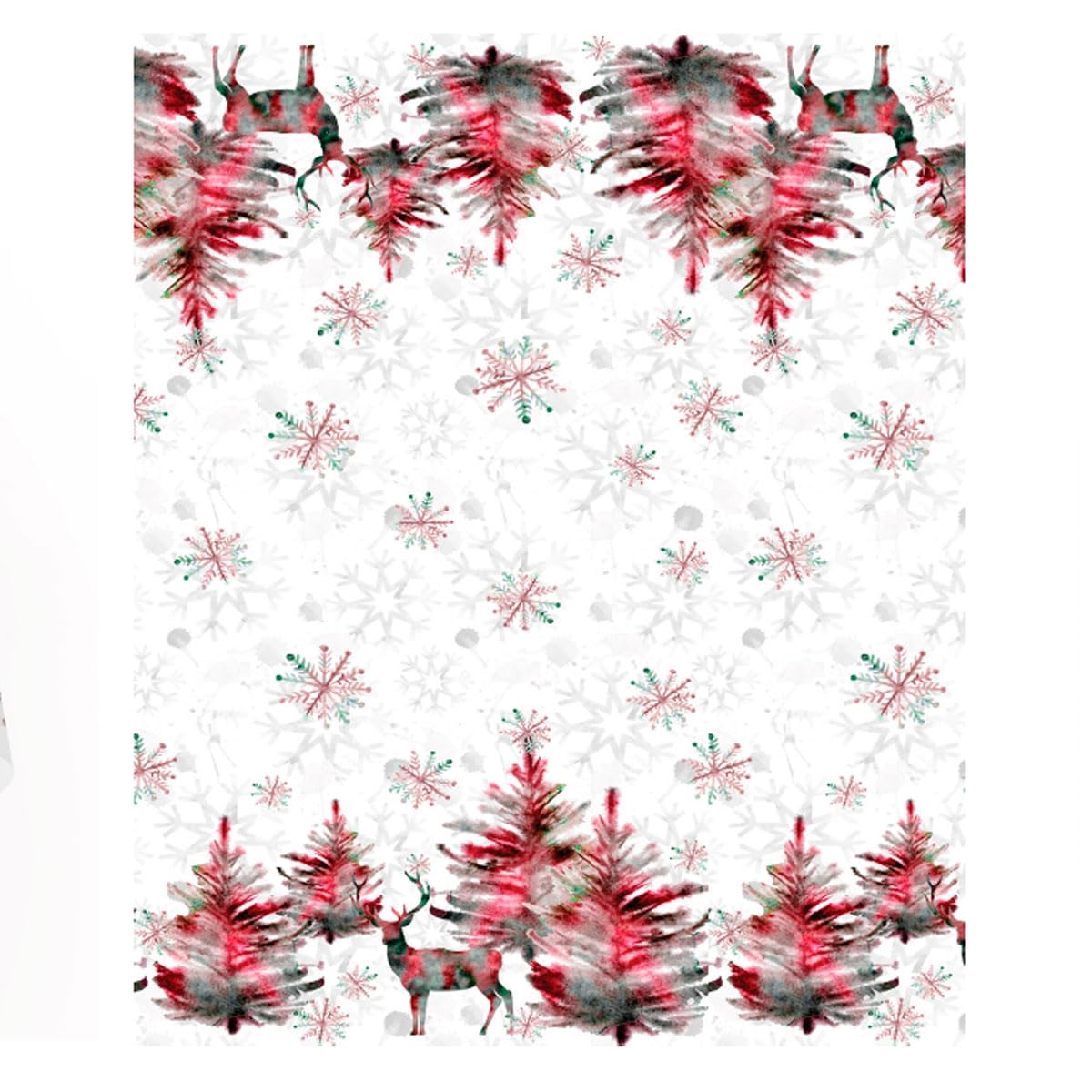 Nappe de Noël anti-macha pour table rectangulaire Motif érable rouge Dimensions 140 x 200 cm Nappe de Noël imperméable et résistante aux taches