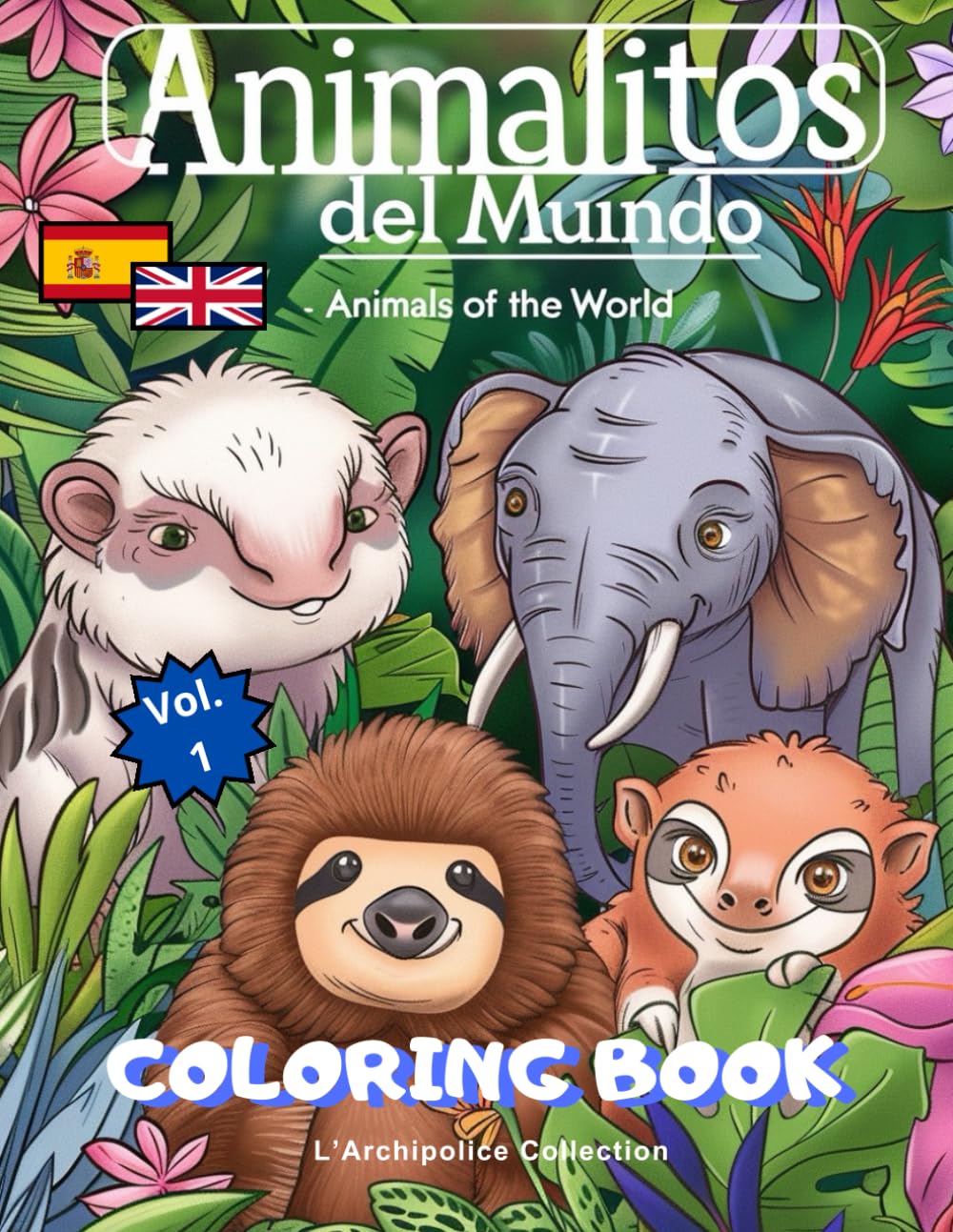 Animalitos del Mundo: Libro de Colorear