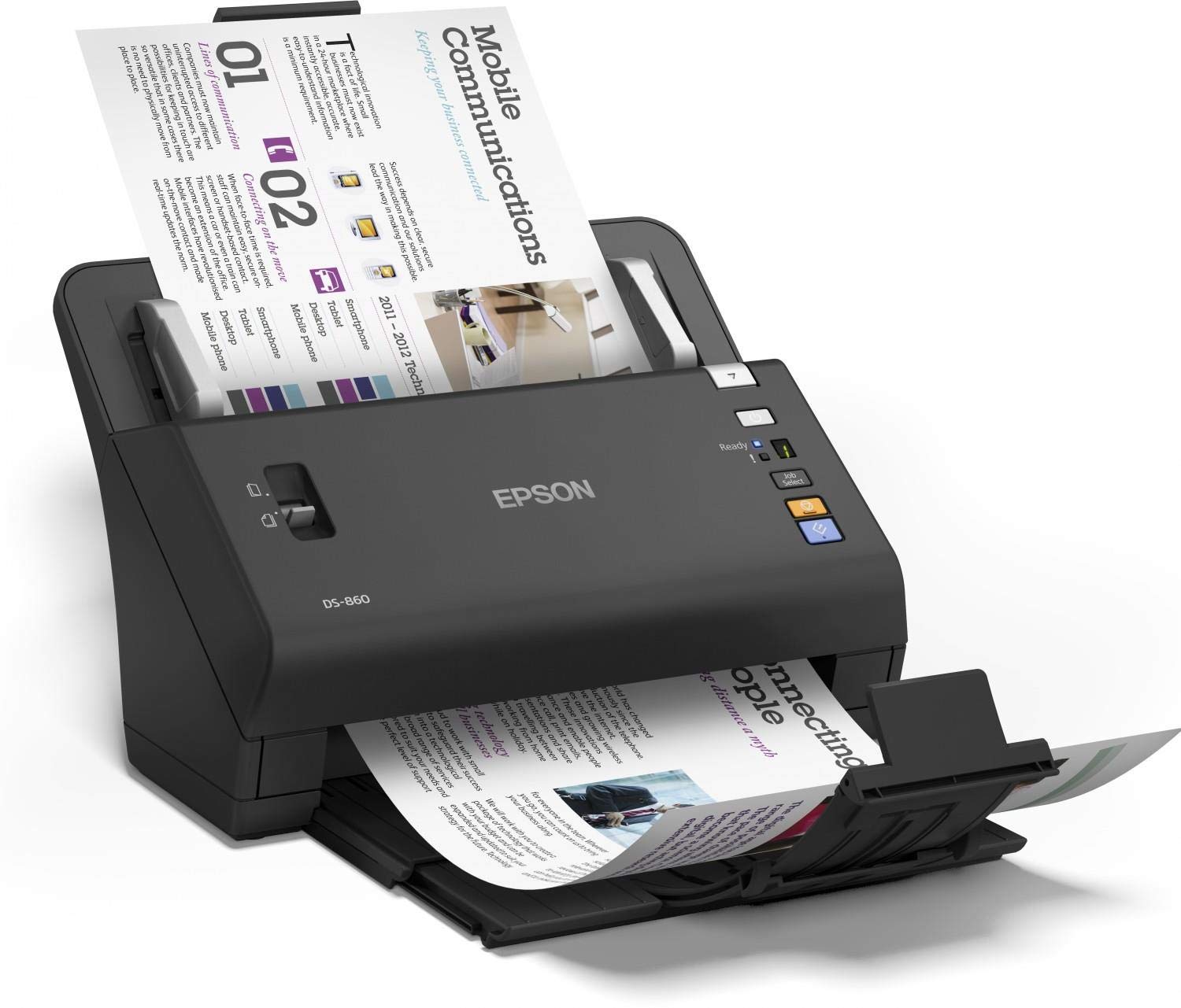 Epson B11B222401 Scanner de documents couleur WFDS860 Pour les documents au format A4 Connexion USB